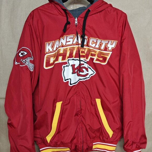 G-III Other - Kansas City Chiefs G-III Sport Reversible Red Zip Bomber Jacket (L) Rain Coat